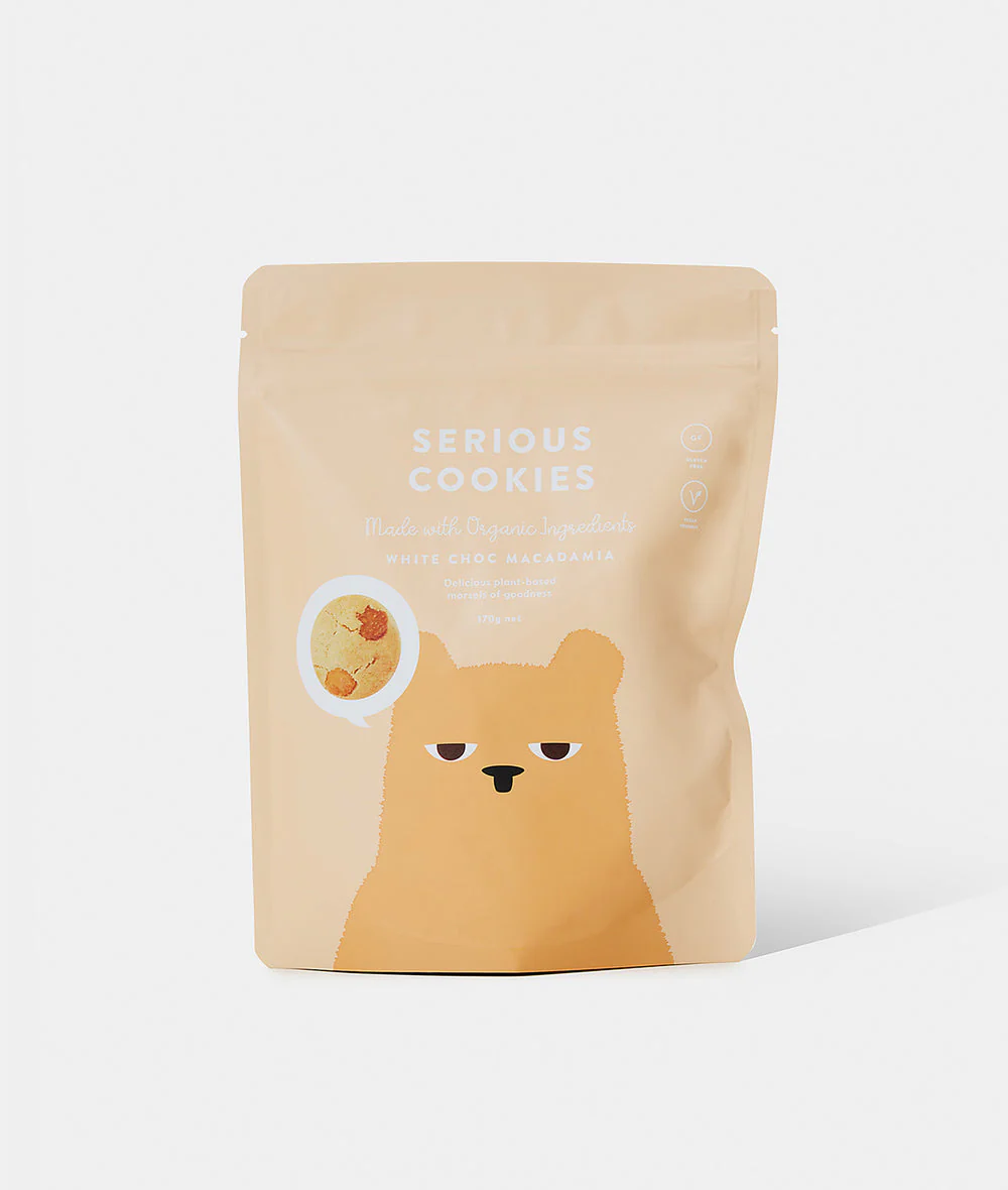 Serious Food Co. Cookies 170g, White Choc & Macadamia Flavour