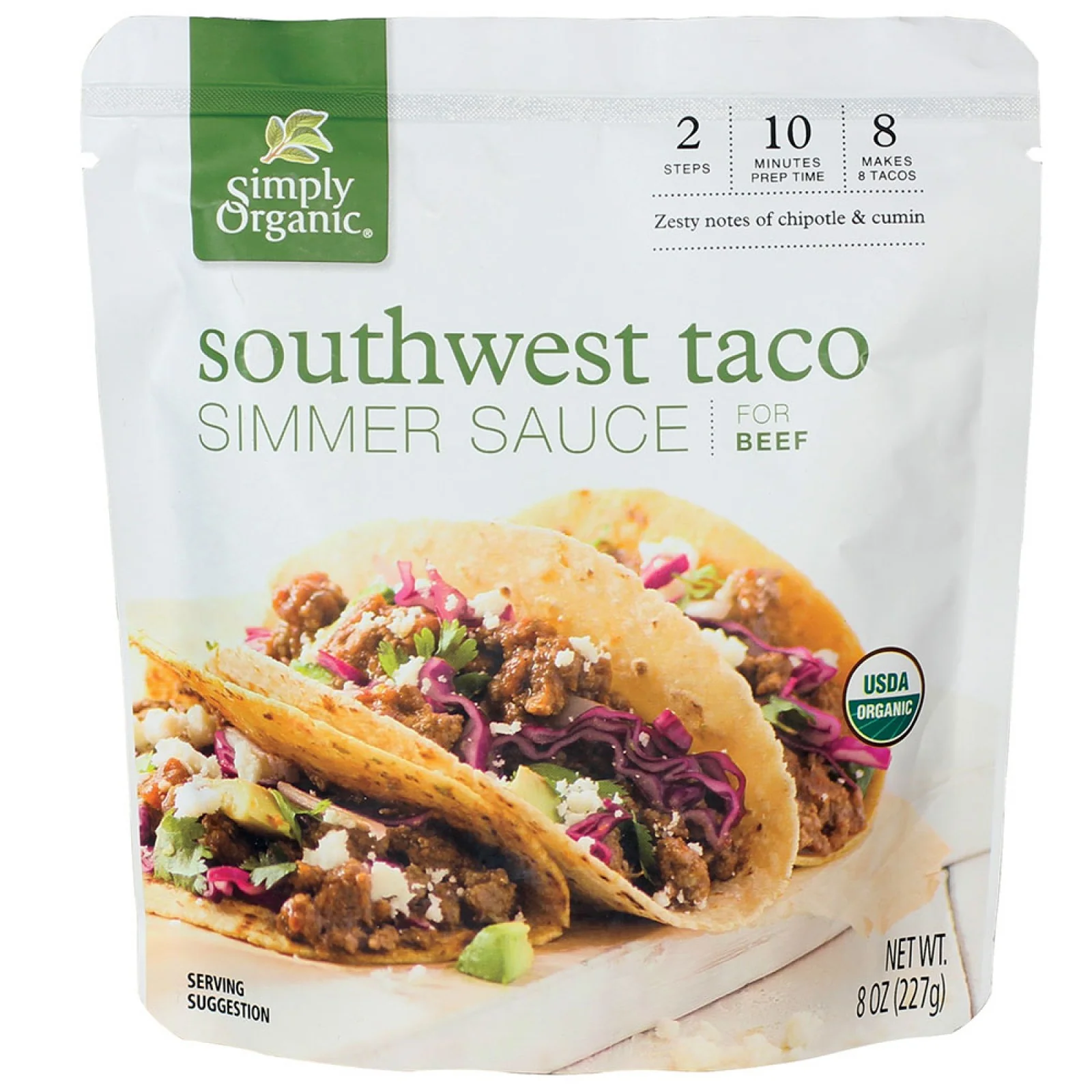 Simply Organic Southwest Taco Simmer Sauce 227g