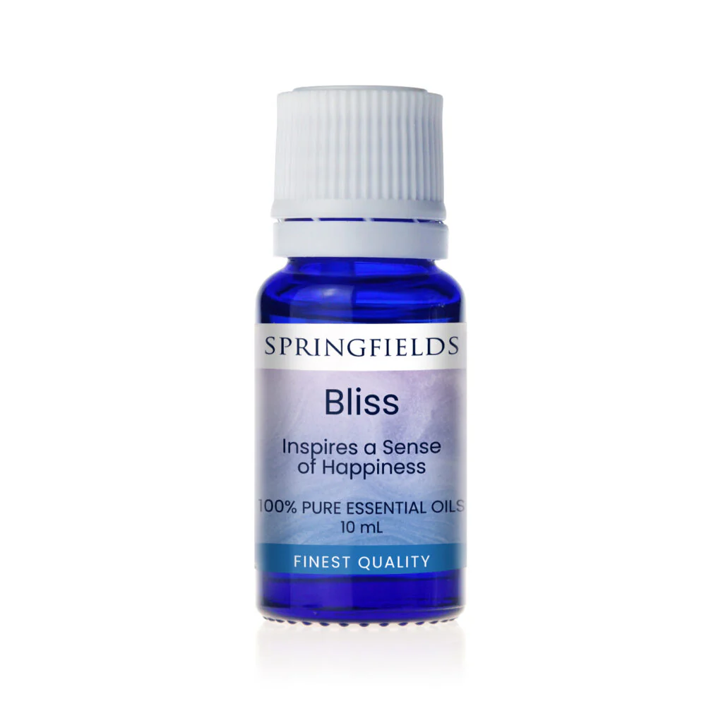 Springfields Aromatherapy Oil; Bliss 10mL, With Bergamot Ginger & Vanilla
