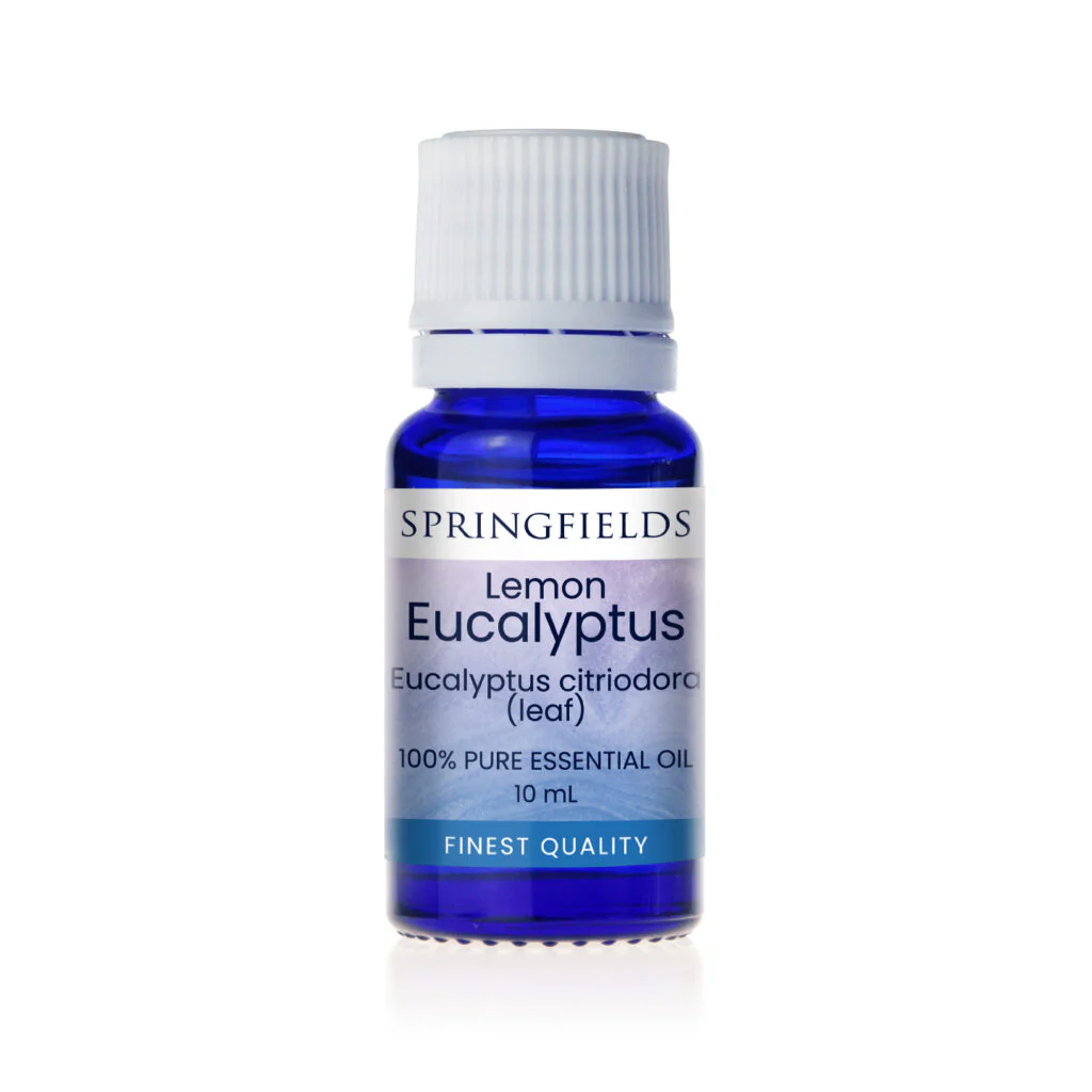 Springfields Aromatherapy Essential Oil; Lemon Eucalyptus 10mL, Bright, Fresh & Lemony Scent