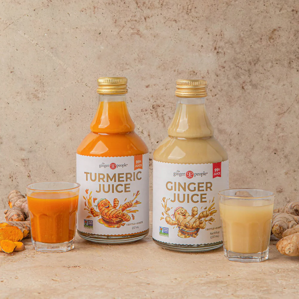 The Ginger People Turmeric Juice 237ml, 99% Juice (Glass Bottle) - Image 4