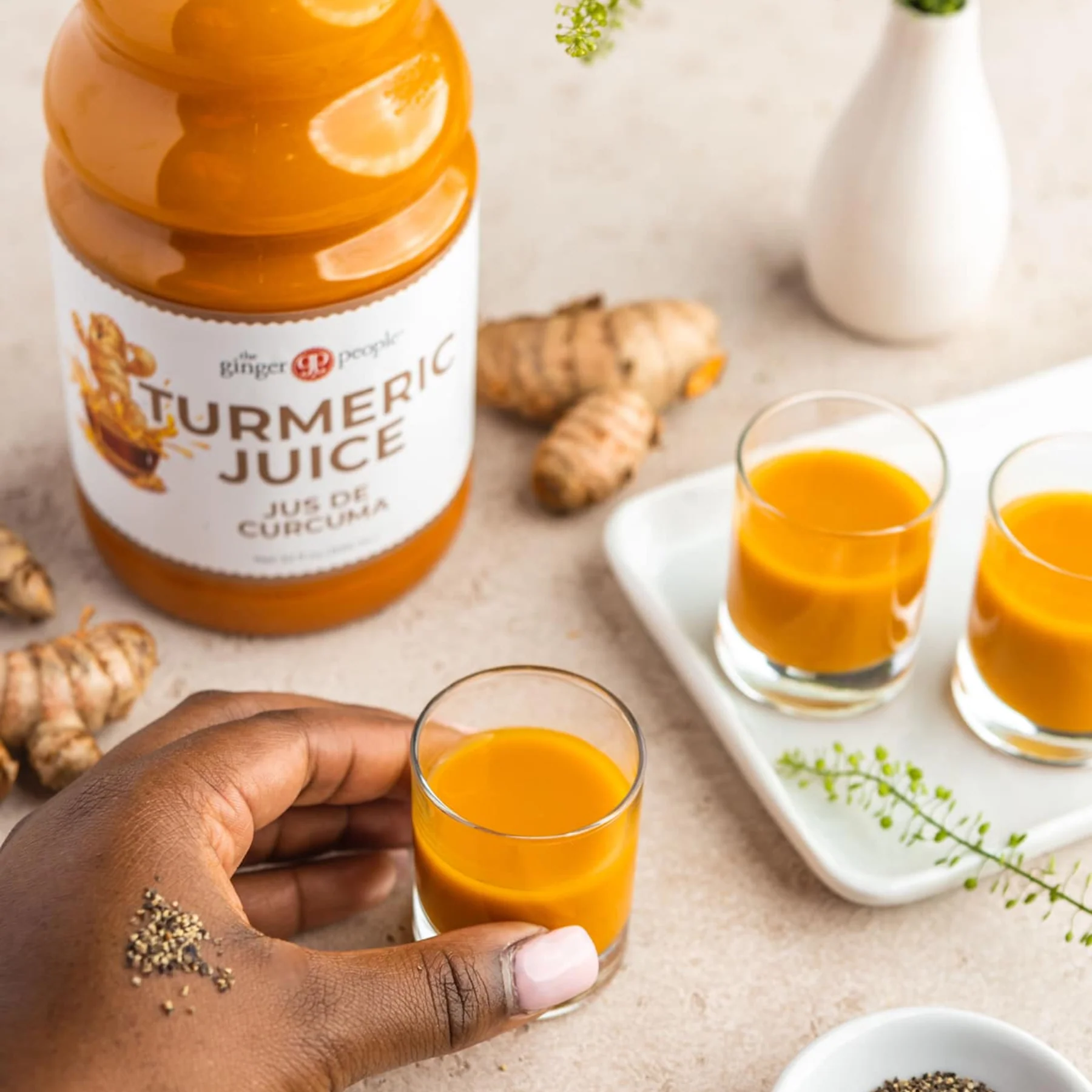 The Ginger People Turmeric Juice 237ml, 99% Juice (Glass Bottle) - Image 5
