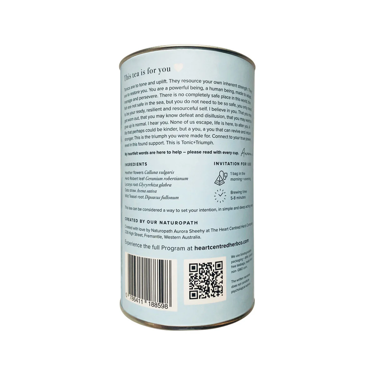 The Heart Centred Herb Company Tonic + Triumph, 14 Tea Bags Handmade Tea - Image 3