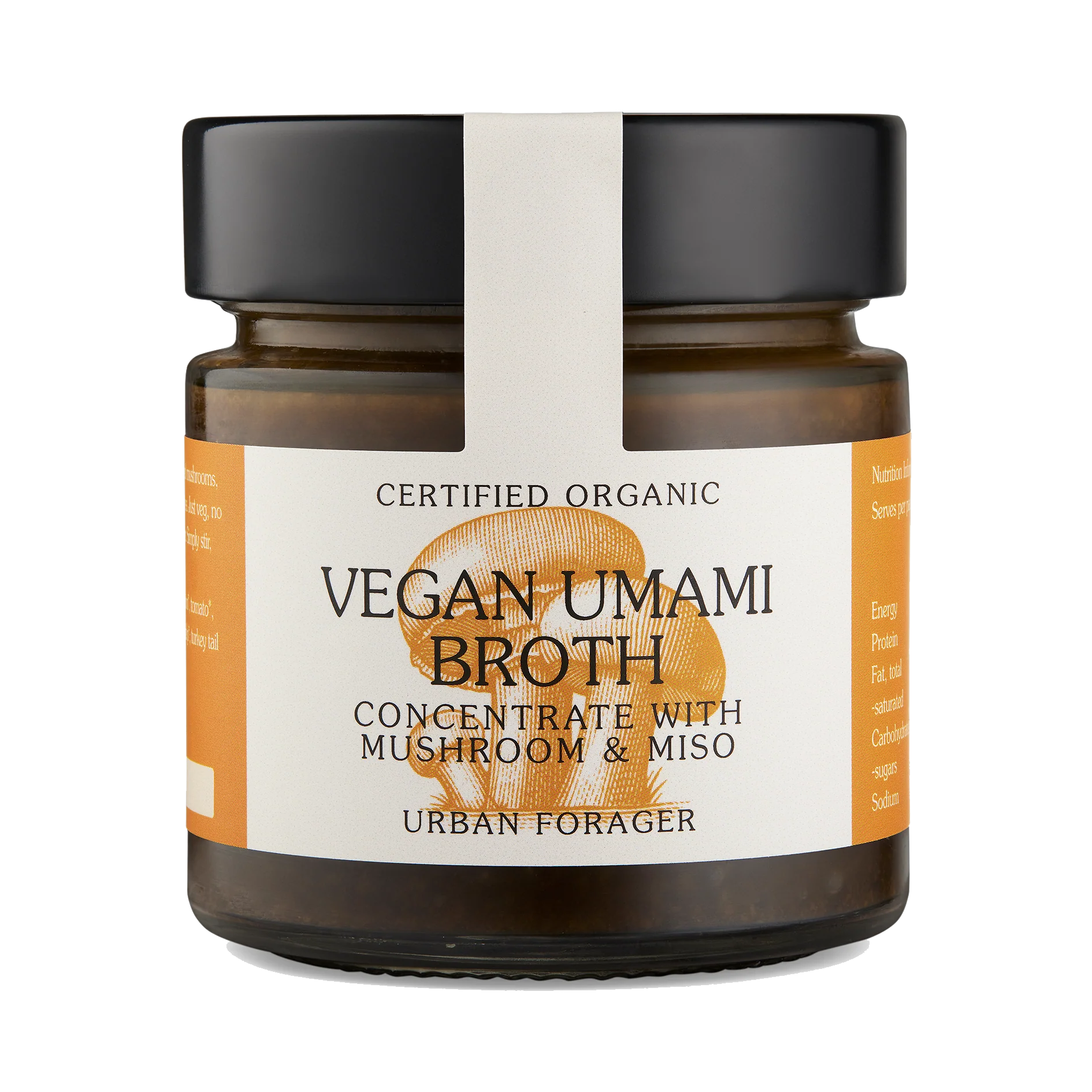 Urban Forager Vegan Umami Broth Concentrate 250g, Australian & Certified Organic With Mushroom & Miso