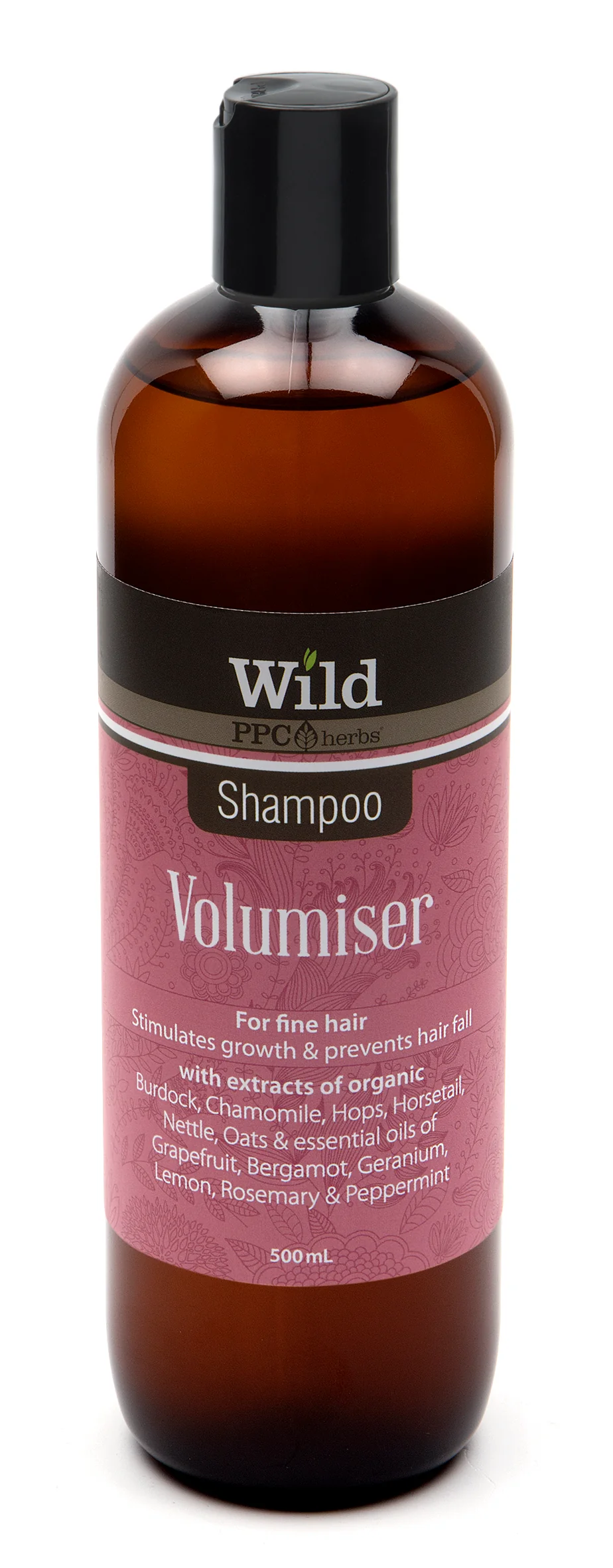 Wild Shampoo 250ml, Volumiser-For Fine Hair & Stimulates Growth - Image 2