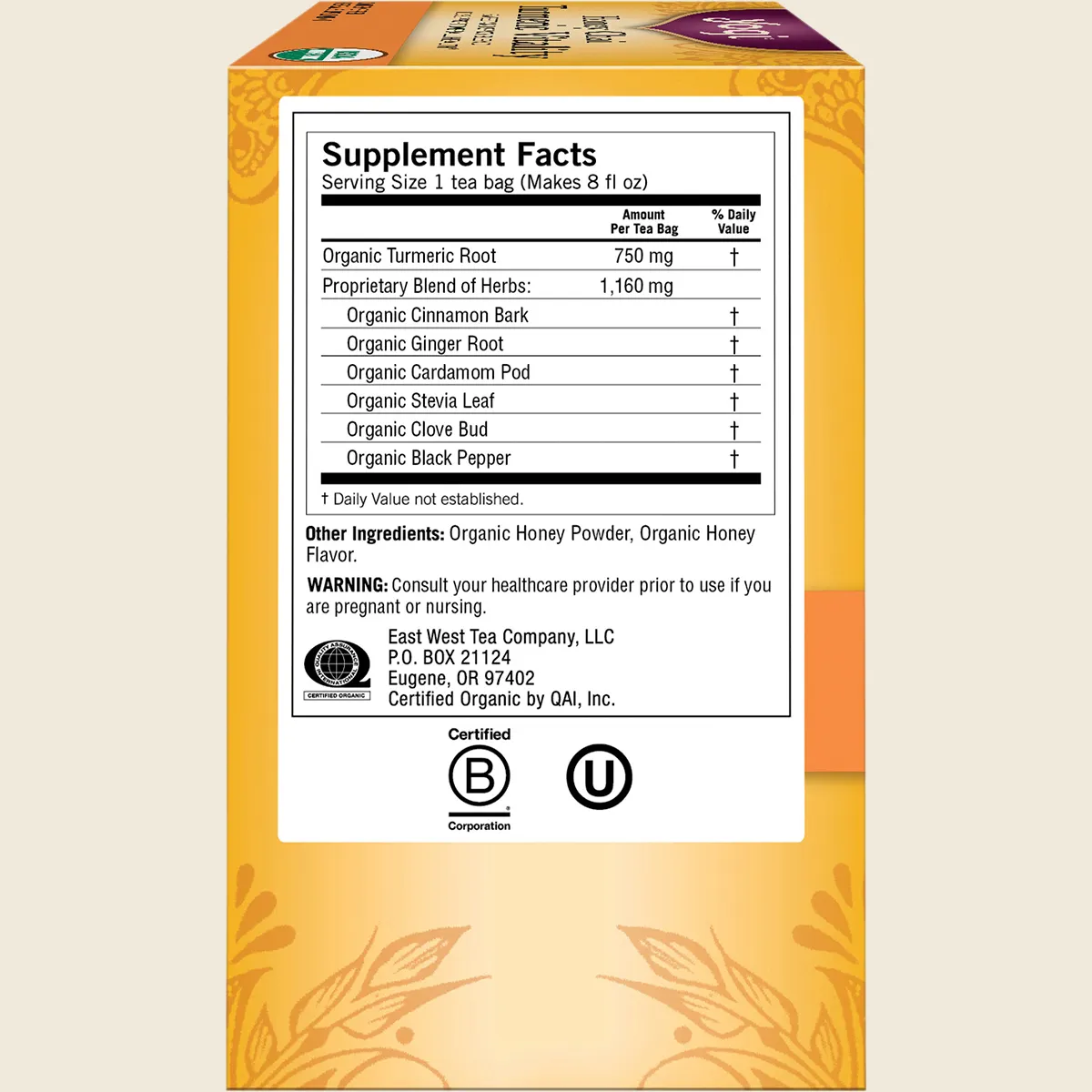 Yogi Herbal Tea Honey Chai Turmeric Vitality 16 Bags, Golden Vitality Ritual - Image 4