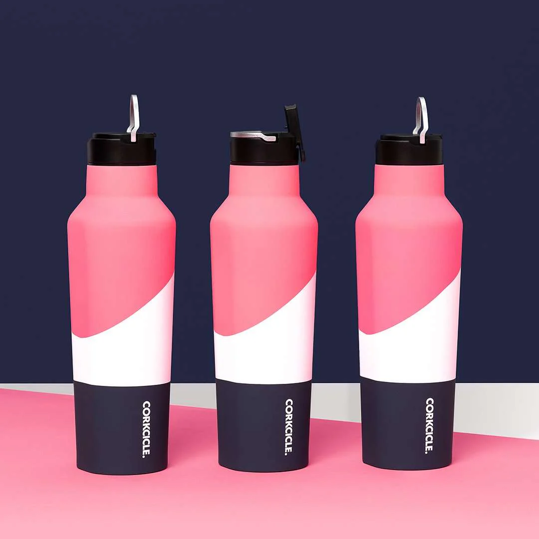 Corkcicle Classic Collection, Sport Canteen 600ml, Electric Pink Colour Block - Image 4