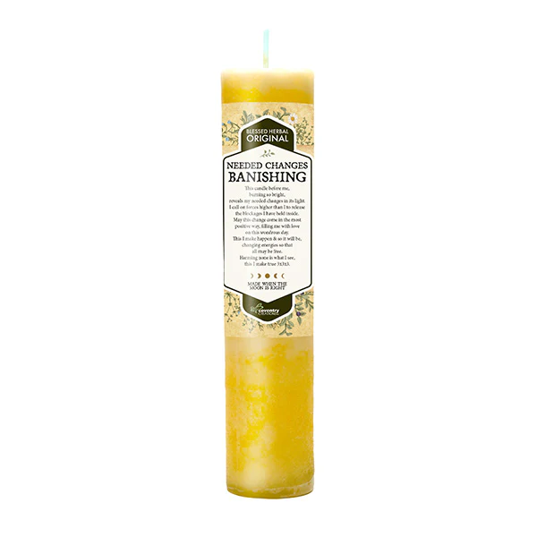 Coventry Creations Blessing Candle, BANISHING {Needed Changes}; For Positive Changes