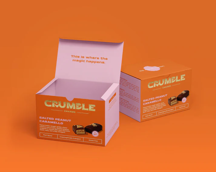 Crumble Charms Salted Peanut Caramello Bar 110g, Sweet Meets Salty; Contains 2 Bars (Copy) - Image 2