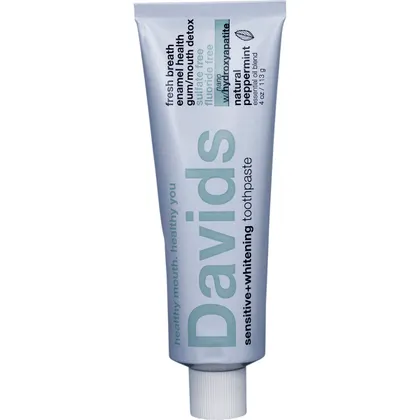 Davids Sensitive & Whitening Toothpaste 50g {Travel Size} Or 113g, With Nano Hydroxyapatite & A Natural Peppermint Flavour - Image 2