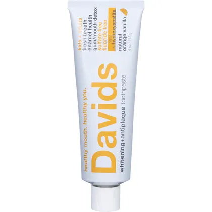 Davids Whitening + Antiplaque Toothpaste 113g, With Hydroxyapatite For Kids & Adults