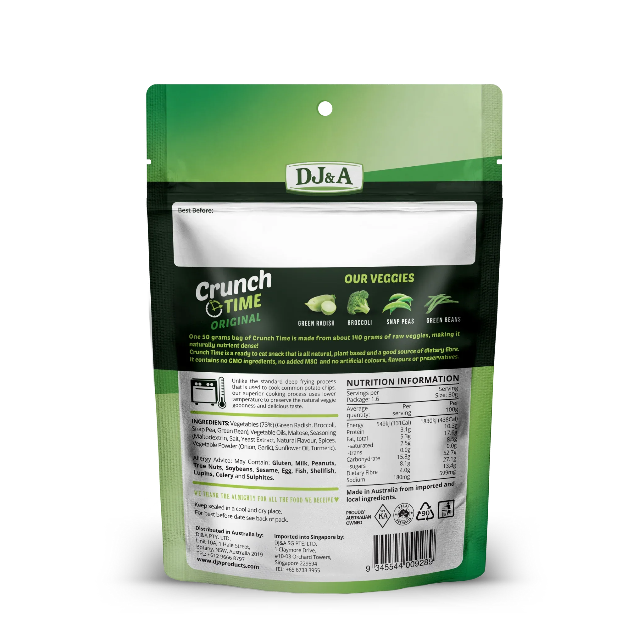 DJ&A Crunch Time 50g, Original - Image 3