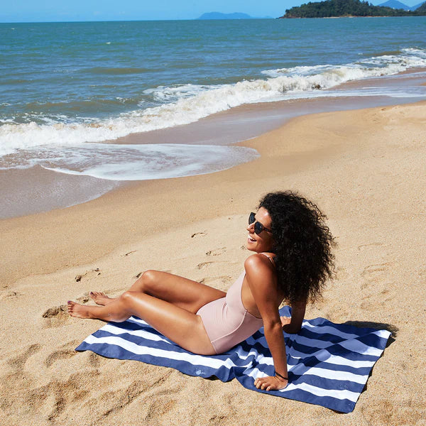 Dock & Bay Quick Dry Beach Towel Cabana Collection Size Large Or XLarge, Whitsunday Blue Pattern - Image 4
