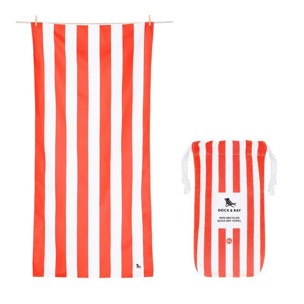 Dock & Bay Quick Dry Beach Towel Cabana Collection Size Large Or XLarge, Waikiki Coral Pattern - Image 3