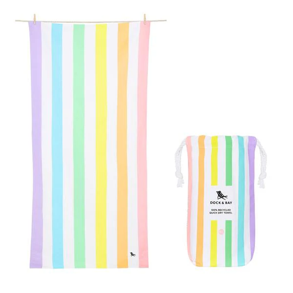 Dock & Bay Quick Dry Beach Towel Summer Collection Size Large Or XLarge, Unicorn Waves Pattern - Image 3