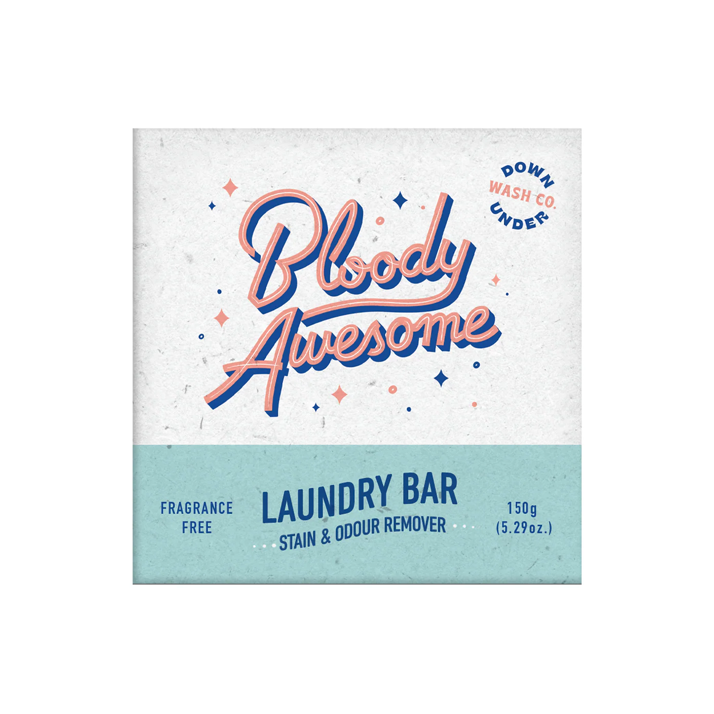 Downunder Wash Co Laundry Bar Stain & Odour Remover 150g, Fragrance Free