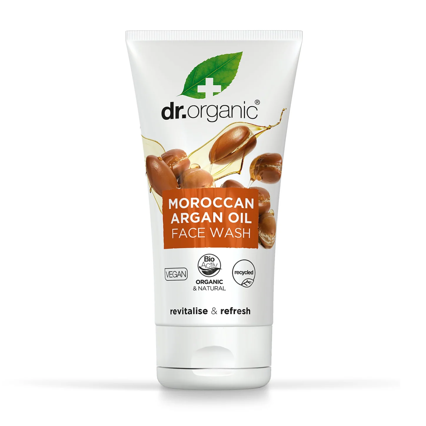 Dr Organic Face Wash 150ml, Moroccan Argan Oil