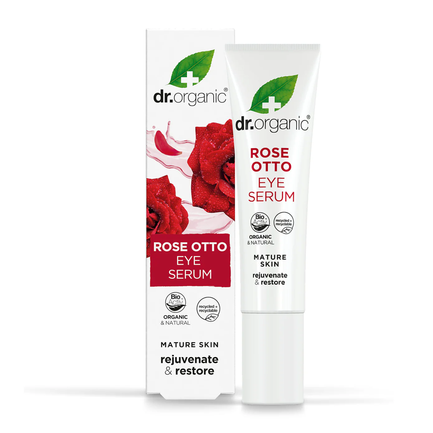 Dr Organic Eye Serum 15ml, Rose Otto