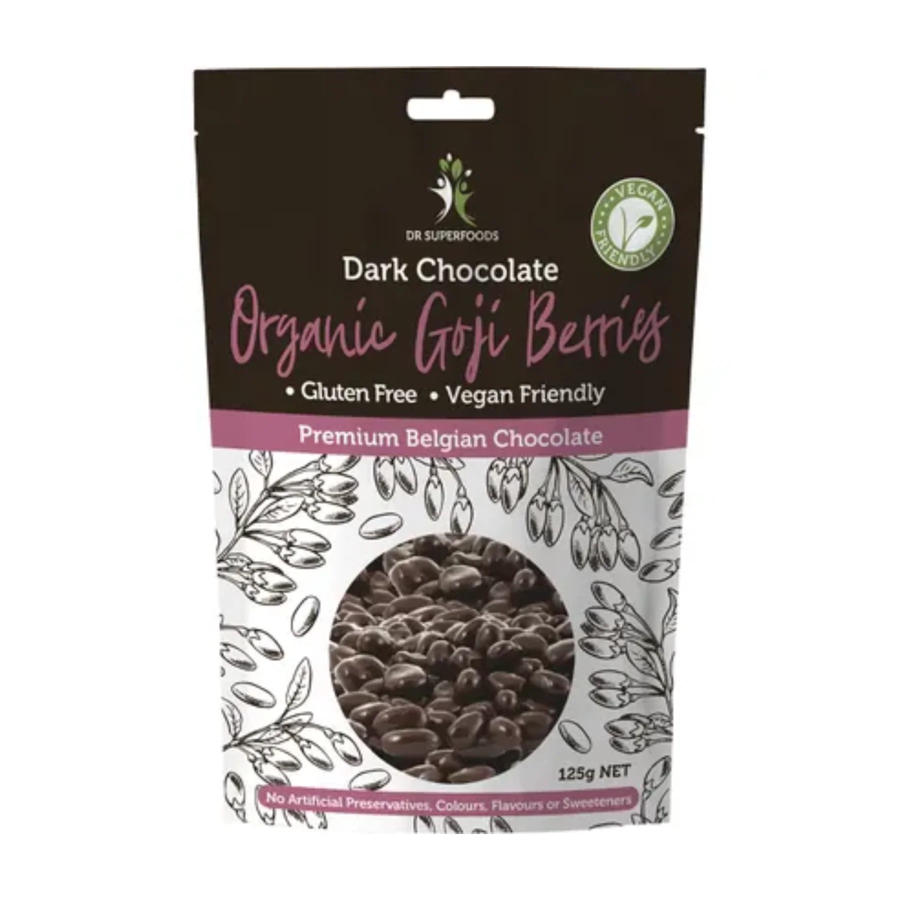 Dr Superfoods Dark Chocolate Coated Goji Berries 125g Or 300g, Premium Belgian Dark Chocolate - Image 3