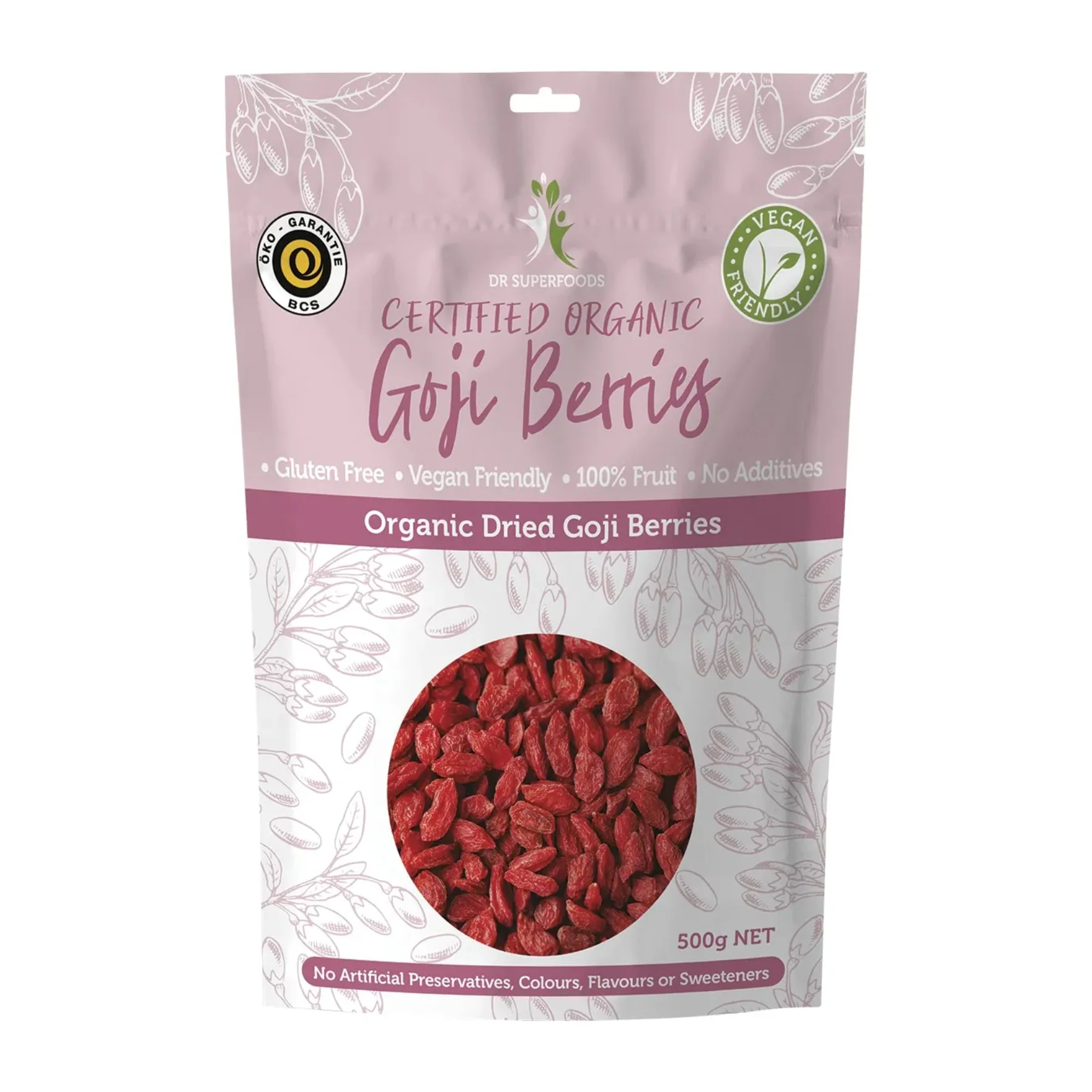 Dr Superfoods Dried Certified Organic Goji Berries 250g Or 500g, Rich In Antioxidants - Image 2