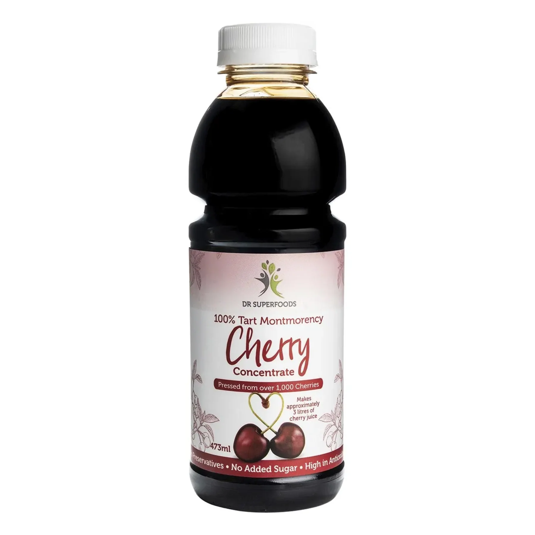 Dr Superfoods Tart Cherry Concentrate 473ml, No Added Sugar - Image 3