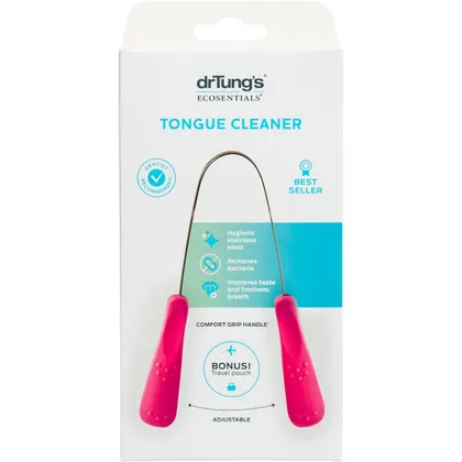 Dr Tung's Tongue Cleaner Stainless Steel, {Colour May Vary} - Image 3
