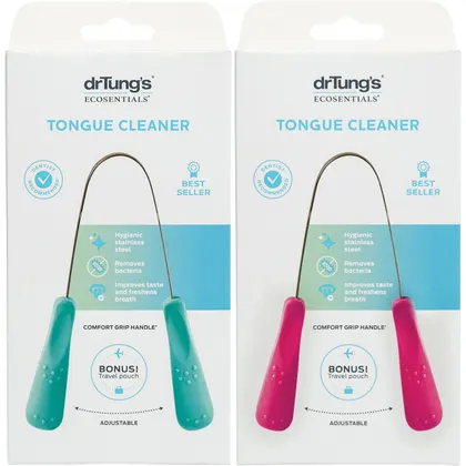 Dr Tung's Tongue Cleaner Stainless Steel, {Colour May Vary} - Image 4