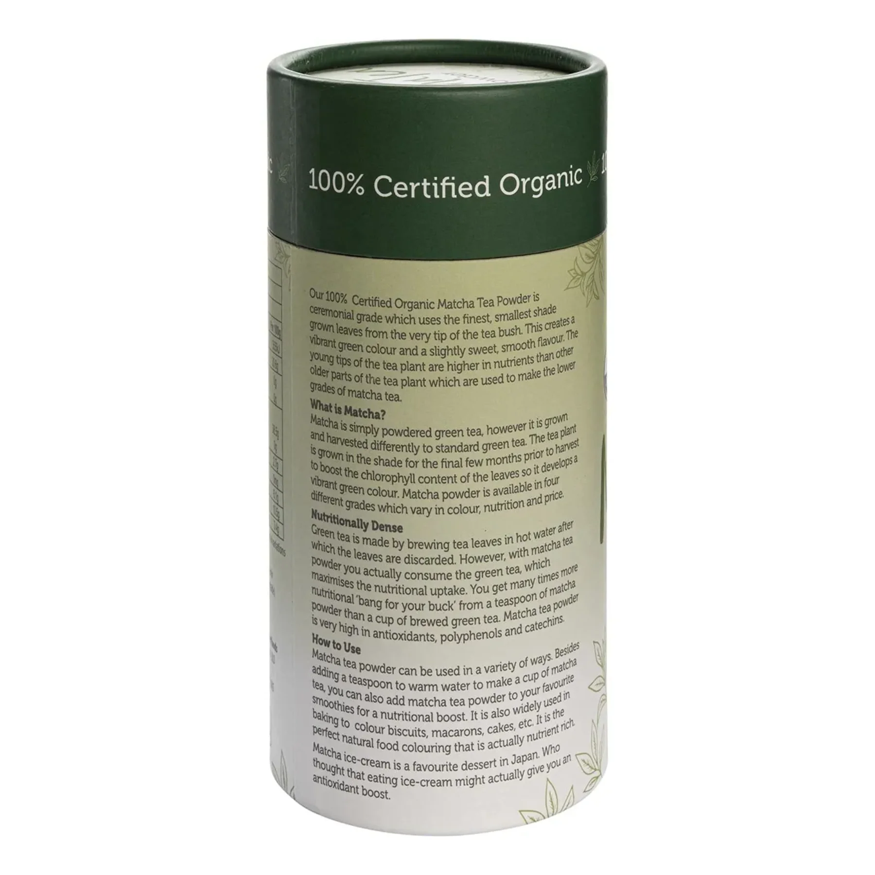 Dr Superfoods Certified Organic Matcha Tea Powder 125g, Ceremonial Grade - Image 3