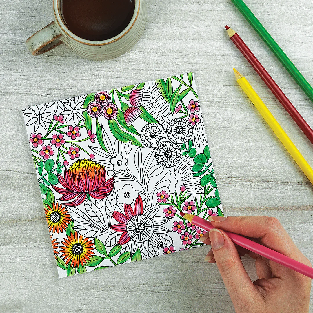 Earth Greetings 6 Greeting Colouring Cards, Australian Natives Design From The Claire Ishino Collection - Image 2