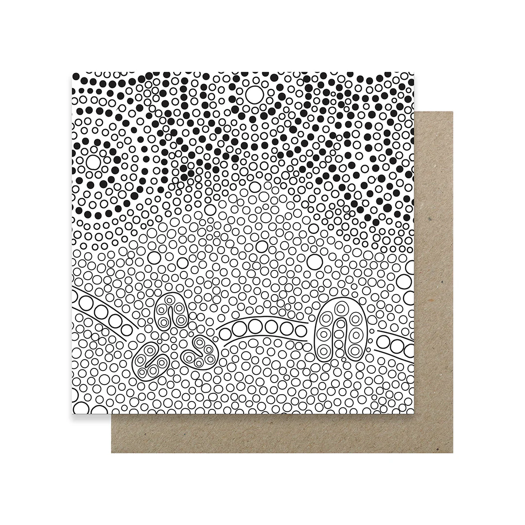 Earth Greetings 6 Greeting Colouring Cards, First Nation Art Design From The Domica Hill Collection - Image 4