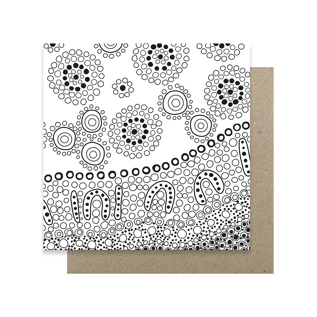 Earth Greetings 6 Greeting Colouring Cards, First Nation Art Design From The Domica Hill Collection - Image 5