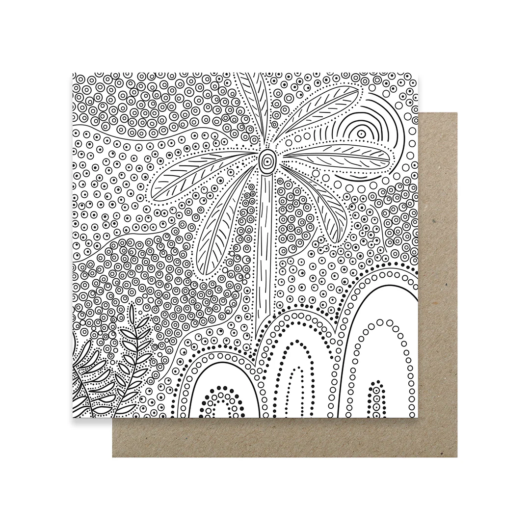 Earth Greetings 6 Greeting Colouring Cards, First Nation Art Design From The Domica Hill Collection - Image 6
