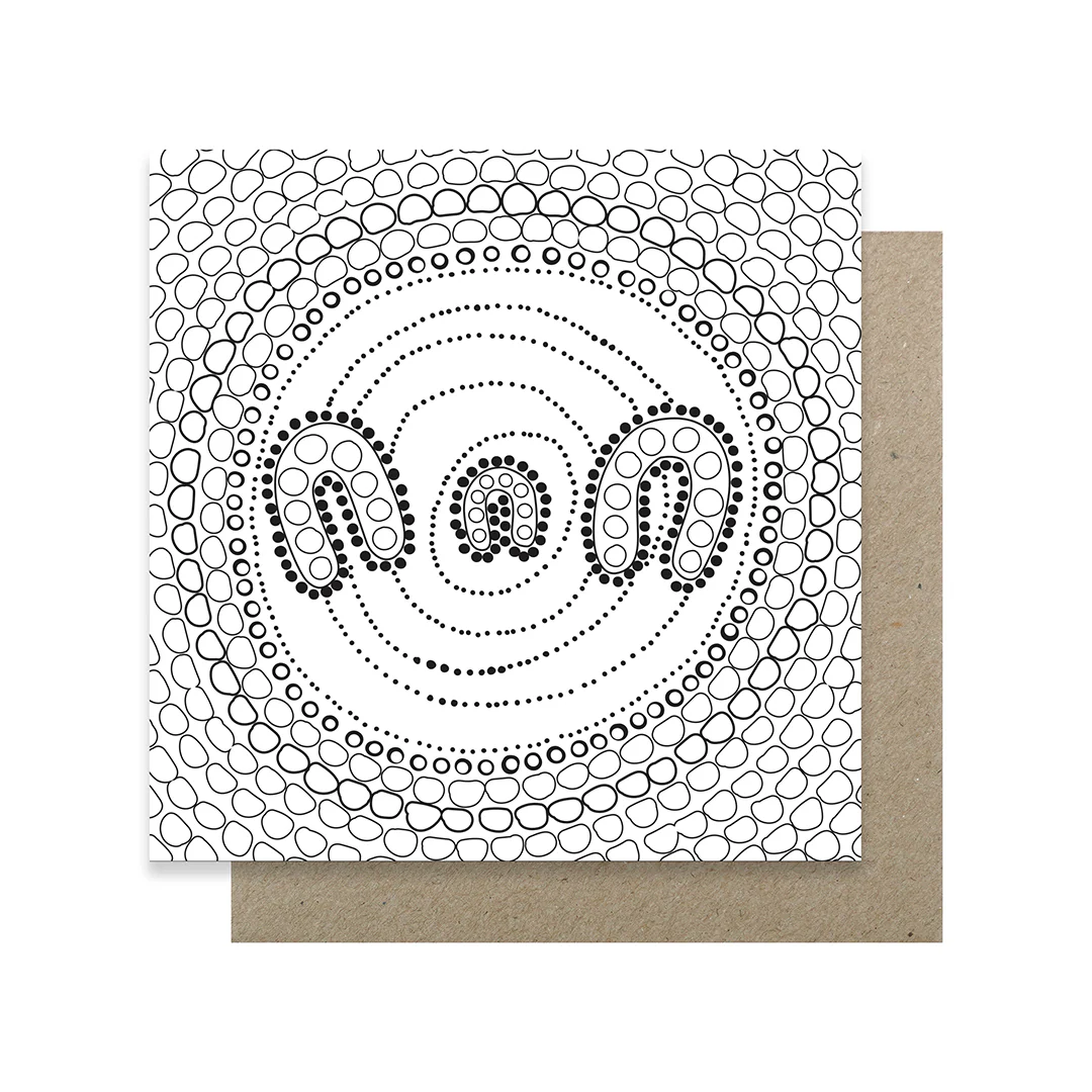 Earth Greetings 6 Greeting Colouring Cards, First Nation Art Design From The Domica Hill Collection - Image 8