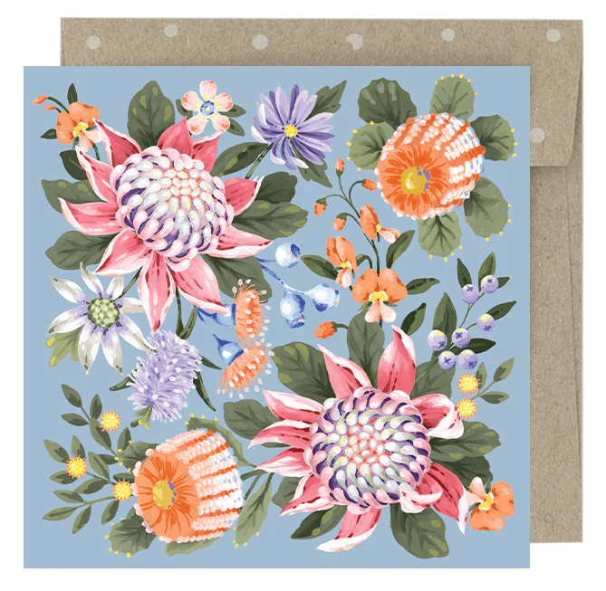 Earth Greetings Abundance Australian Mini Card, Jayne Branchflower Collection