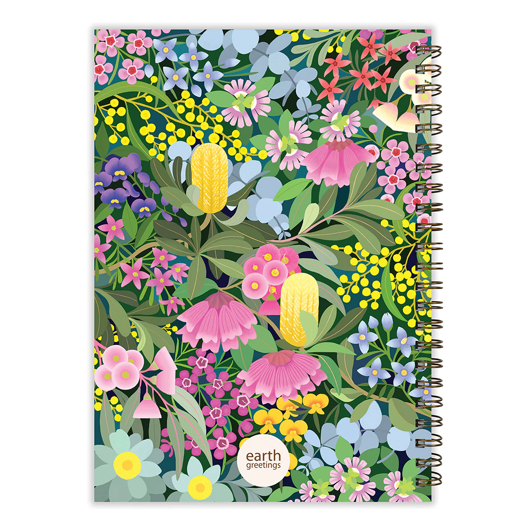 Earth Greetings Blank Journal 120 Pages, Where Flowers Bloom Design From The Claire Ishino Collection - Image 4
