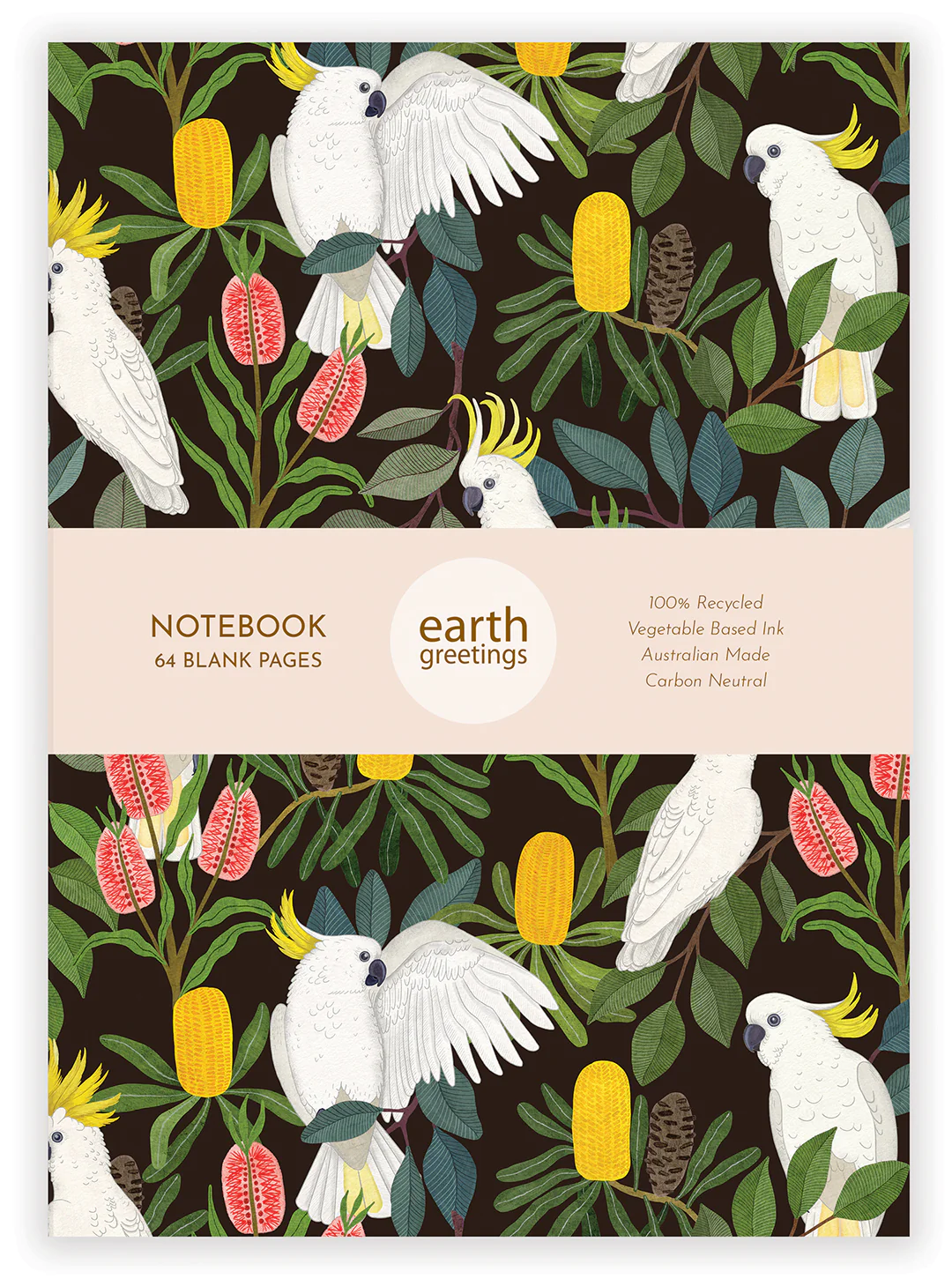 Earth Greetings Blank Notebook 64 Pages, Aussie Squawkers Design From The Negin Maddock Collection - Image 3