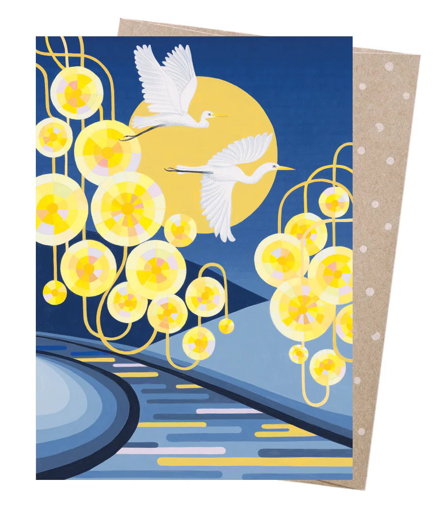 Earth Greetings Come Away With Me Card, Claire Ishino Collection (Includes One Card & One Kraft Envelope)