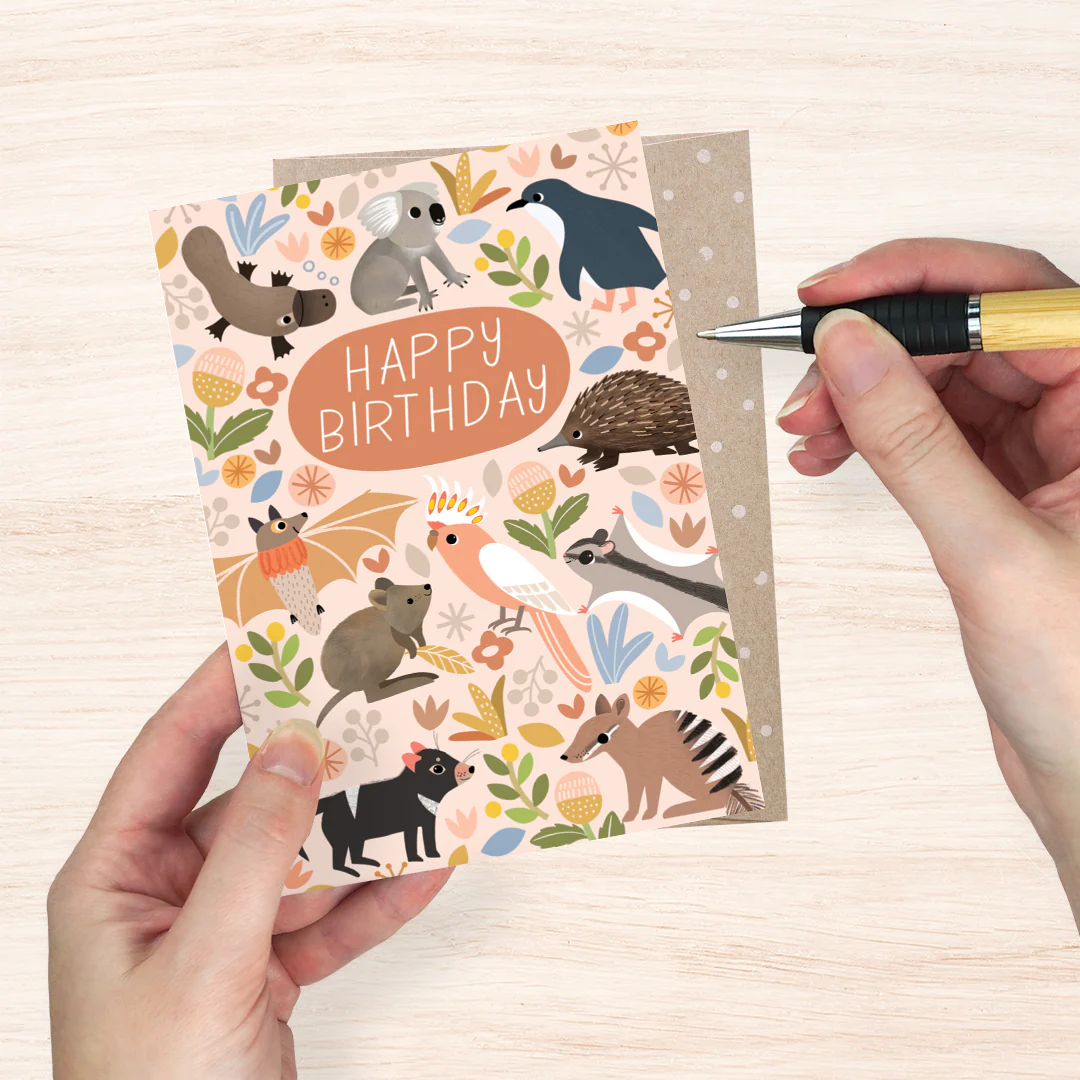 Earth Greetings Everyone's Invited Card, Sarah Allen Collection (Includes One Card & One Kraft Envelope) - Image 2