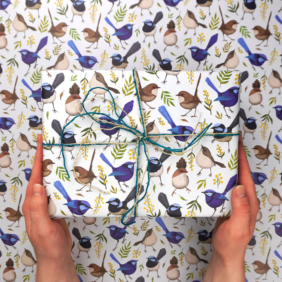 Earth Greetings Fairy Wonderland Australian Folded Wrapping Paper, Negin Maddock Collection - Image 2