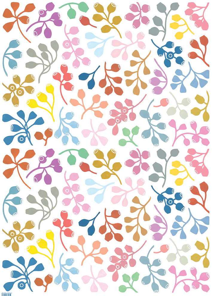 Earth Greetings Gumnut Gathering Australian Folded Wrapping Paper, Claire Ishino Collection