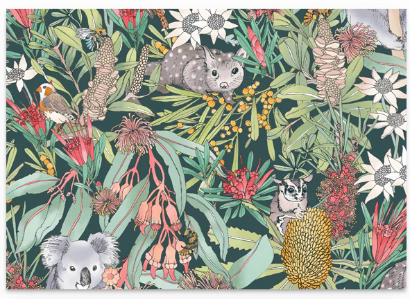 Earth Greetings Koala Park Australian Folded Wrapping Paper, Victoria McGrane Collection - Image 2