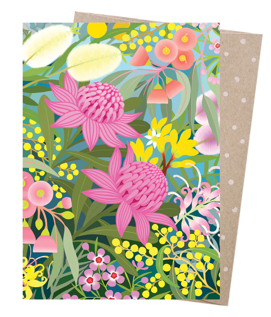 Earth Greetings Native Treasures Card, Claire Ishino Collection (Includes One Card & One Kraft Envelope)