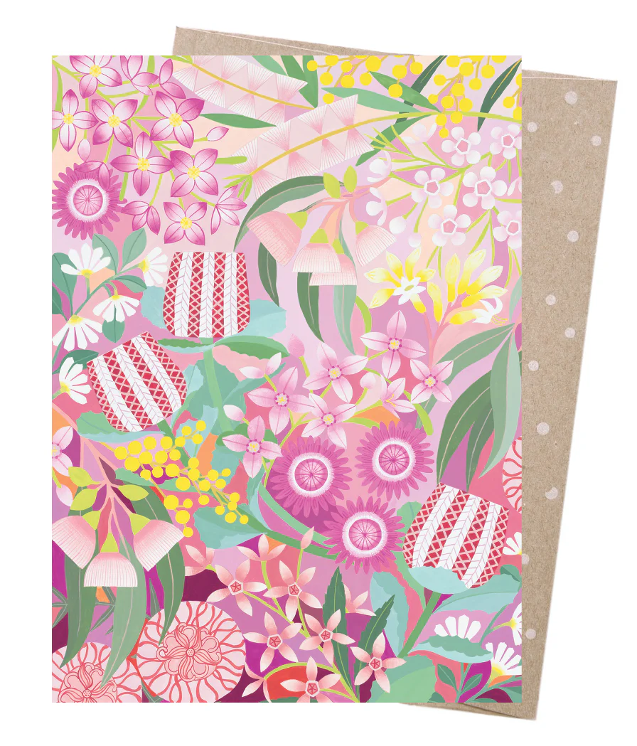 Earth Greetings Native Wonderland Card, Claire Ishino Collection (Includes One Card & One Kraft Envelope)