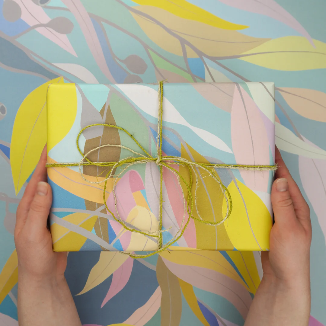 Earth Greetings Sunshine After The Rain Australian Folded Wrapping Paper, Claire Ishino Collection - Image 2