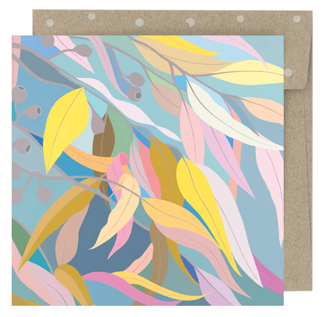 Earth Greetings Sunshine After The Rain Mini Card, Claire Ishino Collection (Includes One Card & One Kraft Envelope)