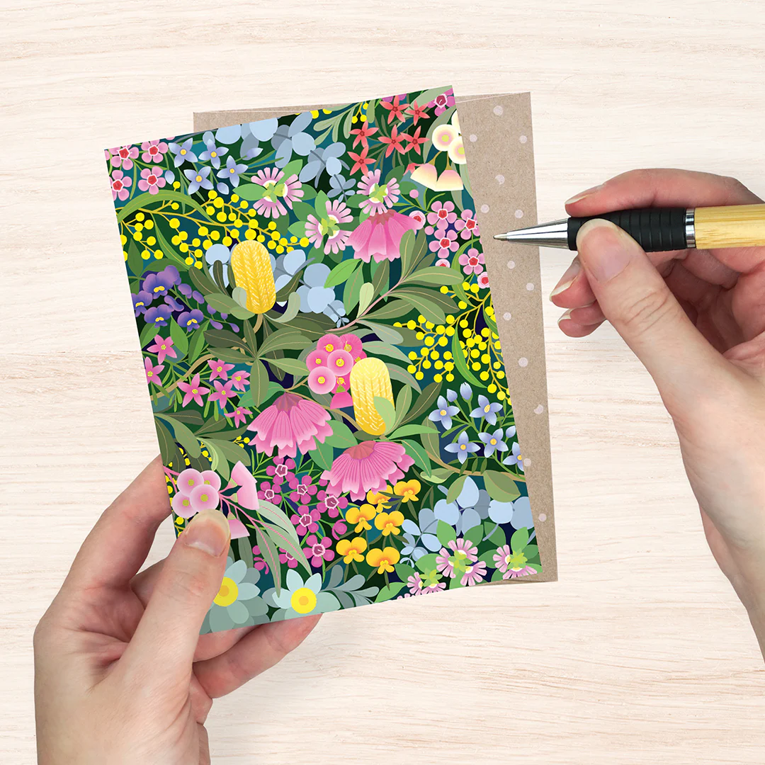 Earth Greetings Where Flowers Bloom Card, Claire Ishino Collection (Includes One Card & One Kraft Envelope) - Image 2