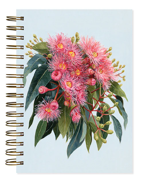 Earth Greetings Your Journal, 200 Lined Pages, Summer Gumflowers Design From The Vickie Liu Collection