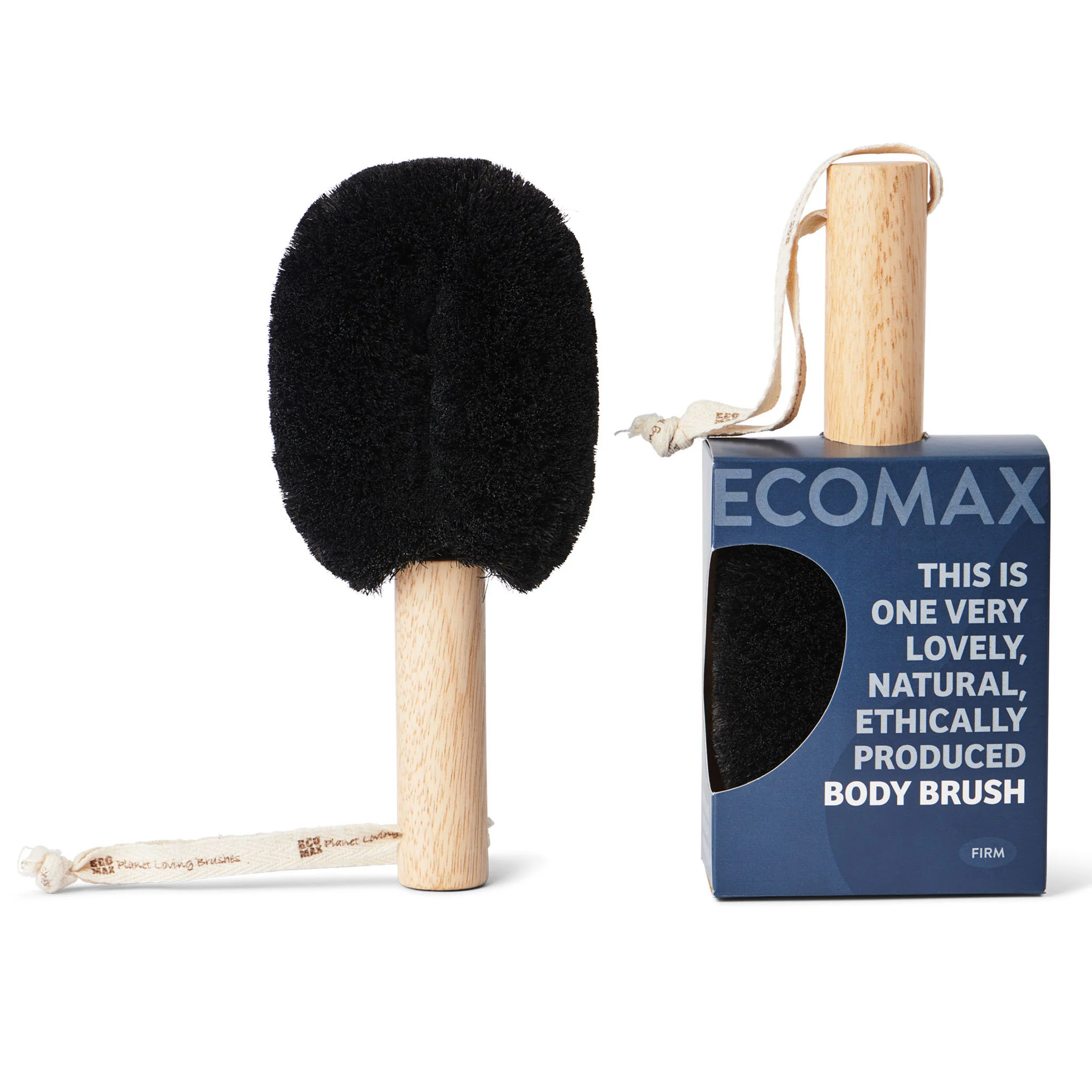 Eco Max Spa-Firm Sisal Body Brush (1), Pink Or Charcoal; Exfoliate, Detoxify & Energise - Image 2