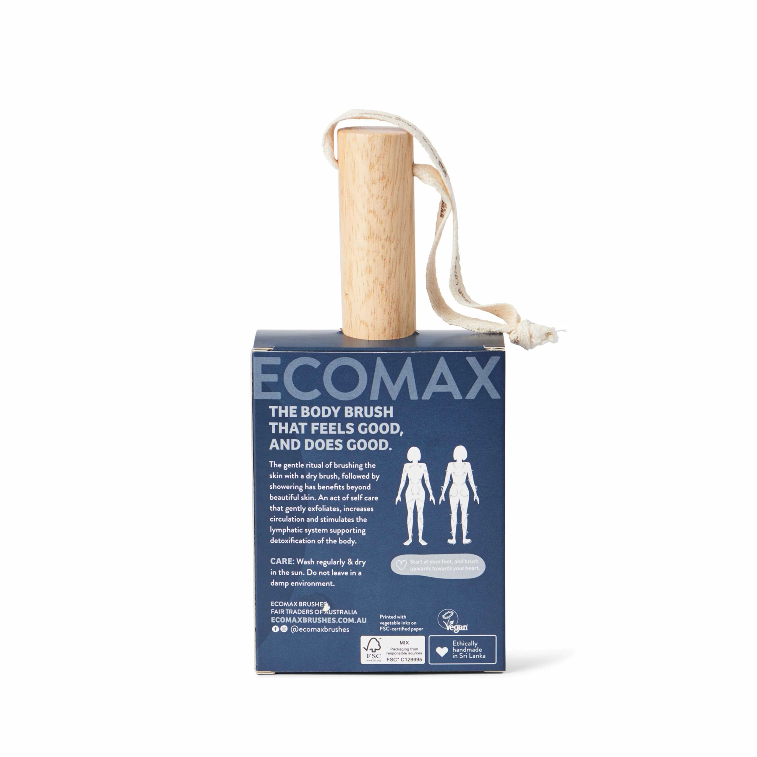 Eco Max Spa-Firm Sisal Body Brush (1), Pink Or Charcoal; Exfoliate, Detoxify & Energise - Image 5