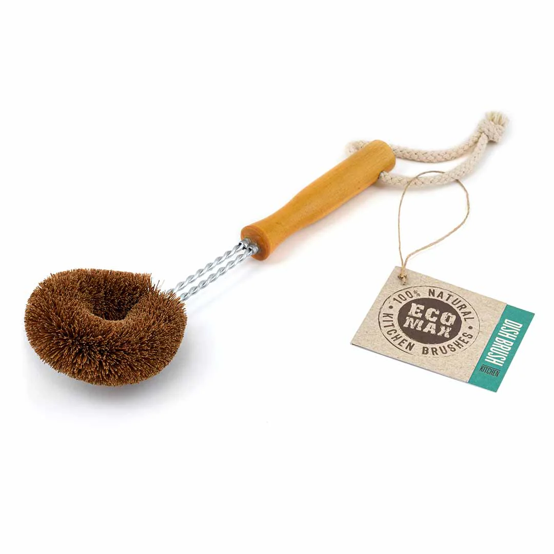 Eco Max Dish Brush, 100% Natural & Plastic Free